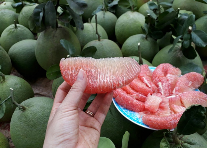 Trái cây gọt sẵn - Bưởi da xanh 2