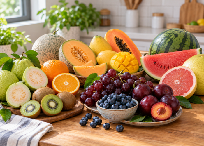 Các loại trái cây cung cấp vitamin C carotenoid và anthocyanin