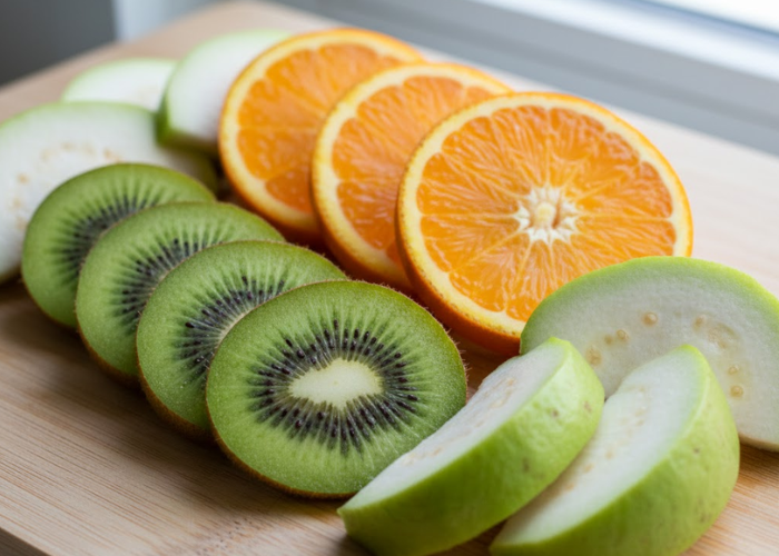 Trái cây giàu vitamin C và chất chống oxy hóa sau khi cắt