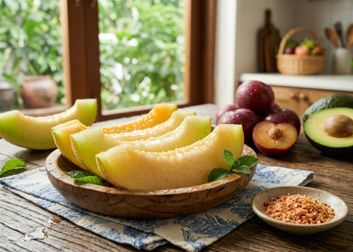 dưa lưới ngọt mùa hè