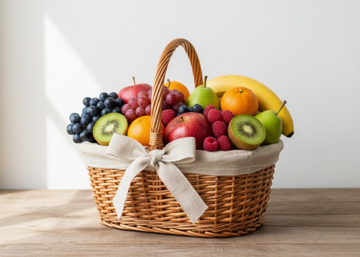 Giỏ hoa quả hữu cơ theo mùa tươi ngon cho gia đình
