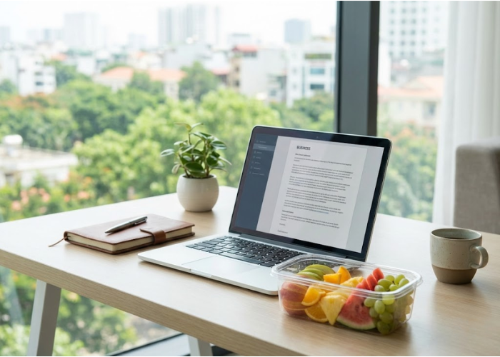 Hoa quả gọt sẵn tiện lợi cho dân văn phòng Việt Nam sử dụng tại nơi làm việc