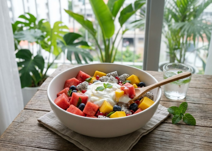 salad trái cây mùa hè healthy