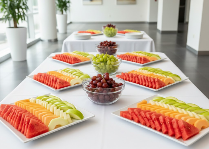 Hoa quả gọt sẵn đ&atilde;i tiệc &ndash; Giải ph&aacute;p tiện lợi cho mọi sự kiện đ&ocirc;ng người